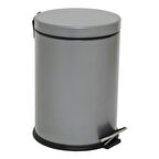 Foreca Pedallı Çöp Kovası Gri 5 Lt 