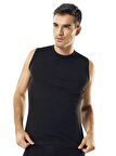Namaldı 119 Ribana Erkek Kolsuz O-Yaka Body Siyah