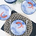 Keramika Koi Pasta Tabağı 20 Cm 6 Adet - 20221