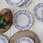 Keramika Red Line Pasta Tabağı 22 Cm 6 Adet 21606