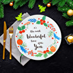 Keramika New Year Wonderful Time Servis Tabağı 26 Cm 21657
