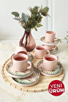 Keramika Pink Woods Stackable Çay Takımı 12 Parça 6 Kişilik 22641