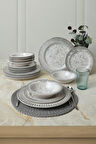 Keramika Deep  Moon Brown Assos Yemek Takımı 18 Parça 6 Kişilik 22880-88