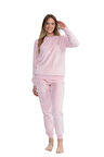 U.S POLO 17080 KADIN PELUŞ O YAKA PİJAMA TAKIM