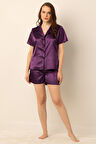 Miorre Kadın Saten Şortlu Pijama Takımı