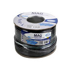 Mag Rg6/u6 Bakır Cu/cu 80 Tel Yeşil Anten Kablosu (100 Metre)