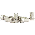 PowerMaster PM-30095 RG58 Mini - İnce Koaksiyel Kablo İçin F Konnektör (100'LÜ Paket)