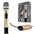 Magicvoice MV-1301E UHF Ekranlı Kablosuz 1 El Telsiz Mikrofonu