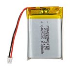 Powermaster 3.7 Volt 600 Mah Lityum Polimer Şarjlı Pil 6X25X35 mm Akıllı Saat Kulaklık Pili