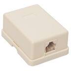 Powermaster Boş Tekli Telefon Kutusu 6P/2C Soketli 