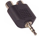 Ayt 2 Rca Dişi 3.5 Mm Stereo Erkek Çevirici Jack Kulaklık Girişini Rca 2 Li Girişe Çevirici Dönüştürücü