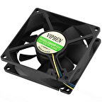 POWERMASTER 80X80X25 MM 8X8 12 VOLT 4 KABLOLU SOKETLİ FAN