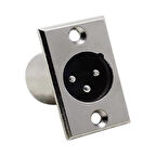 Elektromer Canon XLR 3 Pin Erkek Şase Konnektör