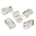 Ayt RJ45 Ethernet Cat5 Cat6 Uç 8P8C Soket 100 lü İnternet Soketi Jack