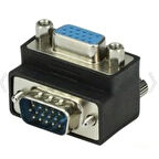 Powermaster Vga Dişi Erkek Çevirici 90 L Tip Erkek Dişi Vga Dönüştürücü Soket