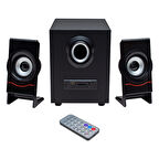 Ayt Magicvoice 2+1 Usb Tf Kart Fm Radyo Ses Sistemi  Pc Bilgisayar Televizyon İçin Hoparlör Seti