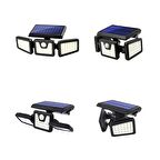 Powermaster MX-W771A Sensörlü 3 Modlu 74 Ledli Solar Aydınlatmalı Duvar Lambası - 7271