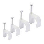 Powermaster PM-17654 7 Numara Çelik Çevik Çivili 16 mm Kroşe 4X10 Antigron Kablolar İçin 100 Adet 