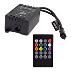 POWERMASTER LED KONTROL CİHAZI KUMANDALI RENK DEĞİŞTİREN SESE DUYARLI