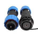 SD20 SU GEÇİRMEZ TEK PİNLİ ERKEK-DİŞİ 20 MM DÜZ KABLO KONNEKTÖR