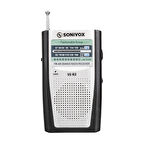 Sonivox Vs-r2 Gümüş Renk Mini Cep Radyosu Deprem Çantasına Uygun Fm Radyo