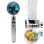 360 DERECE DÖNEBİLEN PERVANELİ TURBO TAZYİKLİ DUŞ BAŞLIĞI