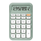 Ayt Powermaster Pm-25410 Yeşil Renk Beyaz Tuş 12 Haneli Hesap Makinesi 150x90mm
