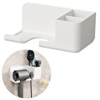 Ayt Sunup SN-27125 Banyo Rafı Sabunluk Diş Fırçası Saç Kurutma Makinesi 223x91x109mm Yapıştırma Ve Kancalı