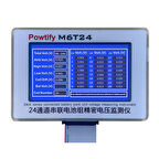 Powtify M6T24 24S Kanallı Yüksek Hassasiyetli Lityum Batarya Pil Gerçek Zamanlı Voltaj Analizörü Cihazı Aleti