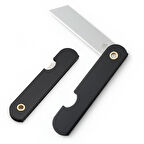 Powermaster PM-28646 Tekli Katlanır Falçata Maket Bıçağı Küçük Paslanmaz Çelik Siyah