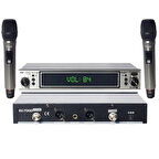 Magicvoice MV-1312EE UHF 2 El Kablosuz Telsiz Mikrofon