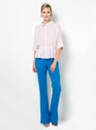 Geniş Paça Pantolon Saks