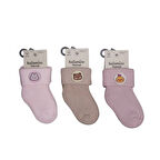 Katamino Nesrin Aksesuarlı Kız Bebek Havlu Soket Çorap K45902 Asorti