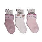 Katamino Mikaya Kız Bebek Havlu Soket Çorap K45913 Asorti