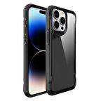 iPhone 15 Pro Max Kılıf Kamera Çıkıntılı Lüx Şeffaf Silikon 