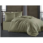 DÜZ SATEN NEVRESİM ÇİFT KİŞİLİK NEVRESİM TAKIMI LİGHT GREEN