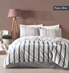 MAJOLİ NATUREL ÇİFT KİŞİLİK NEVRESİM TAKIMI KAİZEN SOLİD