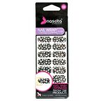 Nascita Nail Wrap Yapıştırma Oje 0014 Kuru Kafa Desenli