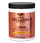 Dinamis Multi Collagen with Vit-C Powder -Ananas Aromalı Takviye Edici Gıda 315 gr