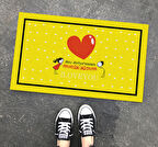 Seni Seviyorum Tasarım Kapı Önü ve Ev İçi Paspas 45x75 cm