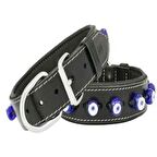 Doggie Deri Boyun Tasmasi Sbt 4023 Siyah Nazar Boncuklu