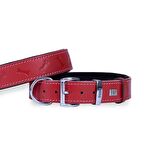 Doggie Deri Kemik Desenli Boyun Tasması M 3.5x47-55cm Kırmızı