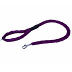 Doggie Dokumadan El Yapımı Örgülü Köpek Gezdirme Kayışı M-3x100cm Mor