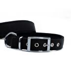 Doggie Elit Dokumadan El Yapımı Köpek Boyun Tasması 2,5x37-45cm Siyah