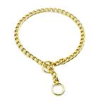 Doggie Altın Rengi Zincir Boğmalı Tasma 3,5X55 55 Cm 