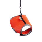 Havalı Dokuma Kedi Göğüs ve Gezdirme Tasması Small Turuncu 1x20-30 Cm