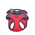 Doggie Havalı Dokuma Reflektör Serisi Küçük Irk Göğüs Tasması Pembe 2XS-26-30Cm