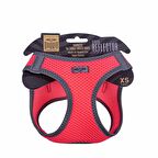 Doggie Havalı Dokuma Reflektör Serisi Küçük Irk Göğüs Tasması Pembe XS-30-34Cm