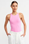 Dilvin Halter Yaka T-shirt Pembe