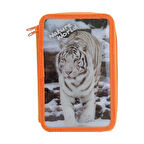 National World Seri Kalem Kutusu 2 Katlı Kumaş Fermuarlı MUL9060